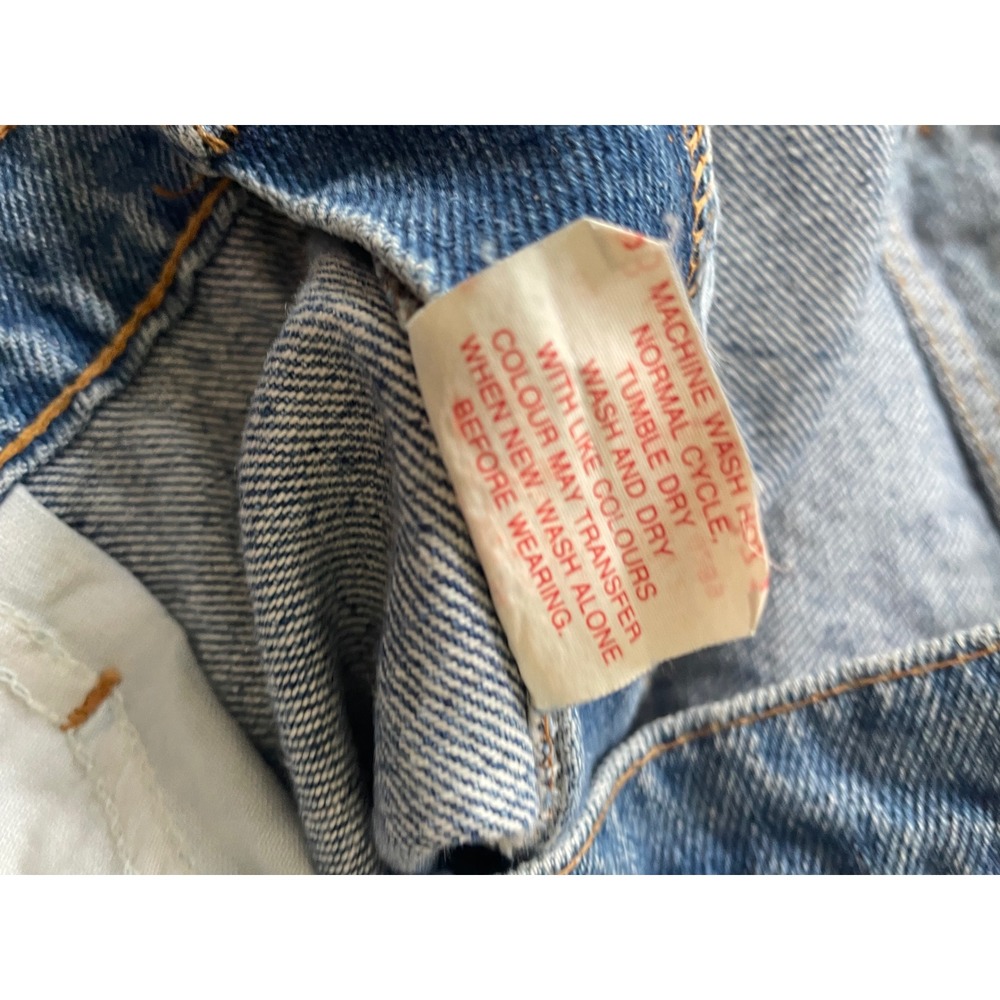 Vintage 1989 Levis 550 Orange Tab Relaxed Fit Tapered Jeans 38x30 38X29.5 - Picture 8 of 8